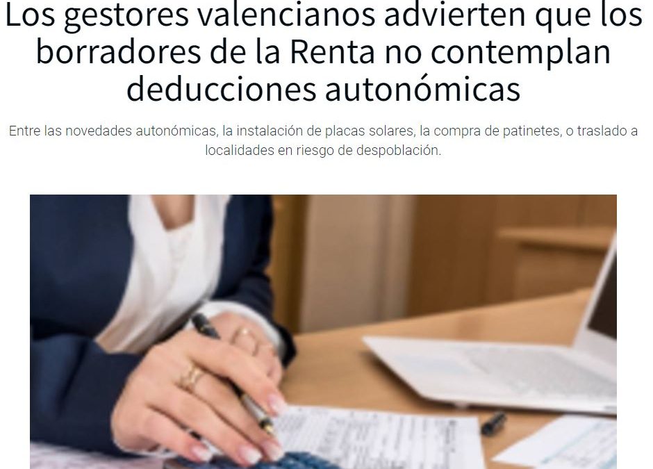 COPE Valencia recoge nuestras recomendaciones para la campaña de la Renta